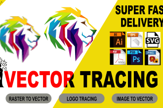 vector tracing , redraw logo to ai,eps,svg,png,pdf