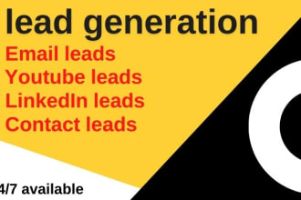 create youtube and contact leads