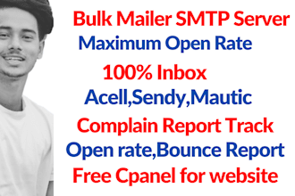 build postal smtp server with mautic acelle ip warm up