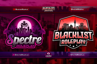 design fivem roleplay logo for your fivem and discord server
