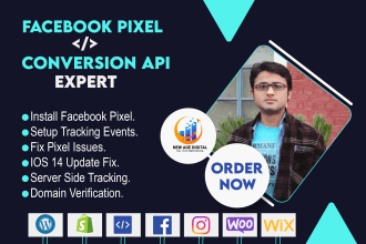 setup facebook pixel conversion API retargeting, remarketing