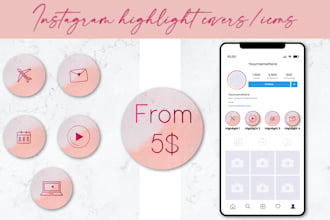 design instagram story highlight cover icons