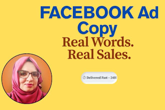 write ad copy for facebook ad that sells