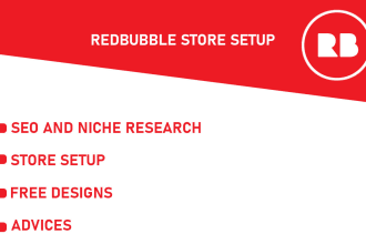 setup your redbubble store and upload designs with advice