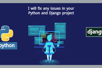 fix issues in the python script and django project