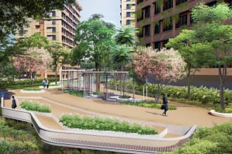 make a professional exterior post production rendering for sketchup