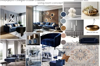 create interior design moodboards with shopping lists