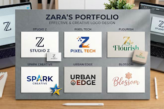 create professional minimalist logo design