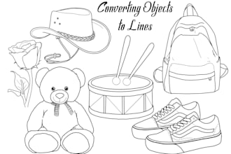 draw minimalist one line ar potrait of you or your pet