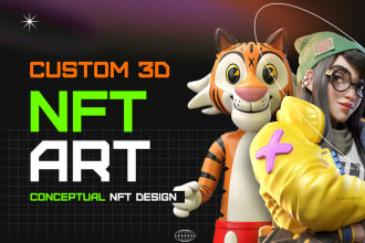3d nft character, 3d nft art, nft character, 100 1k 10k collections