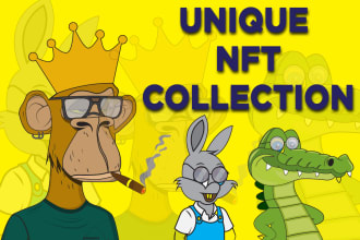 create unique nft art collection with 100, 1k, 10k nfts