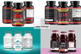 do supplement product label design and packaging design
