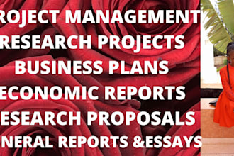 do project management, research methods, and business plans