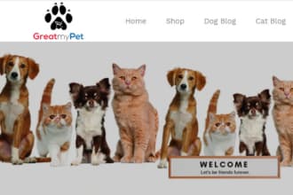 design shopify pet store and shopify pet website