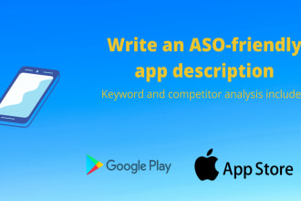 write a google play and app store description for your app