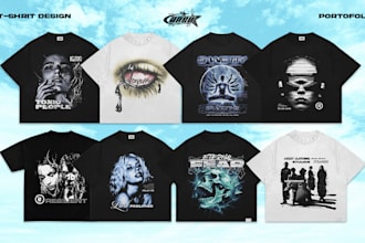 design premium streetwear tshirt for clothing brands