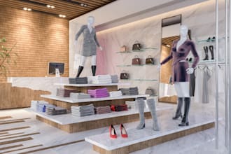 design and render your 3d clothes ,foods shops