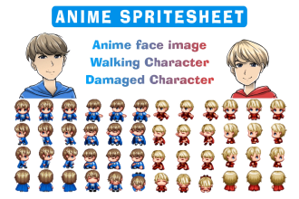 make anime face and sprites for games