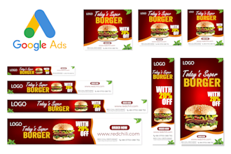 design google banner ads, web banner or adwords display ads