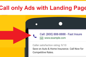 create google call ads campaign with landing page design