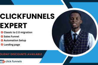design your clickfunnels sales funnel, landing page and websites on click funnel
