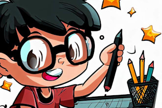 make digital art comic characters