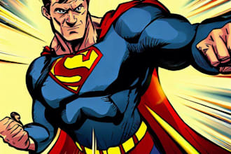 draw comic book, fan art and character design