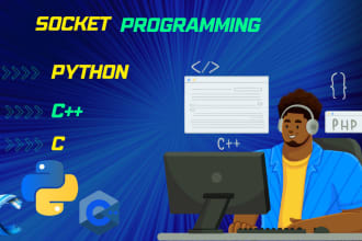 do socket programming and networking in c,cpp and python