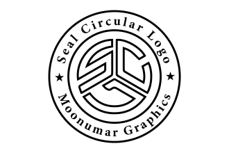 design a circular seal stamp logo