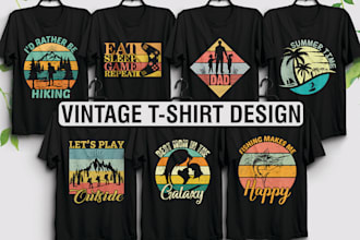 do retro vintage  t shirt design