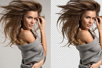 do background remove, cut out, hair masking fast delivery