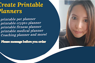 create a custom printable planners