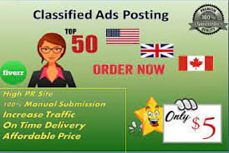 post your classified ads, job advertising in top classified websites