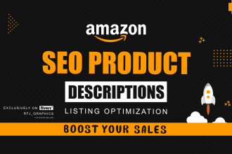 write professional amazon SEO product listing descriptions, images and ebc