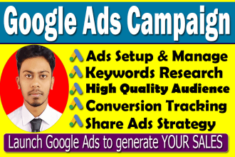 setup your profitable google ads adwords ppc campaign, search ads from scratch