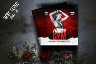 design a professional party or event flyer, postcard