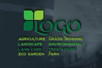 do create agriculture lawn farm eco landscape logo