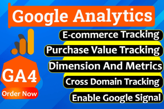 setup google analytics 4 ga4 ecommerce tracking with GTM