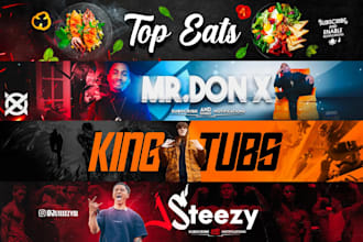 design a youtube banner and logo