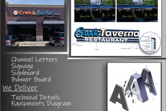 do signage, channel letters, interior, exterior, and banners