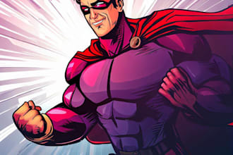 create a super hero comic character