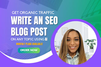 write a blog post on any topic or subject for your website