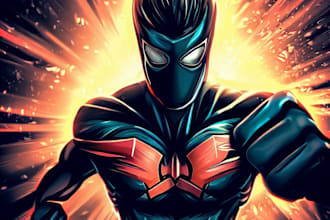 make superhero character in my style