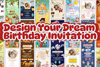 make unique kids birthday invitation