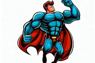 draw awesome super hero character for you