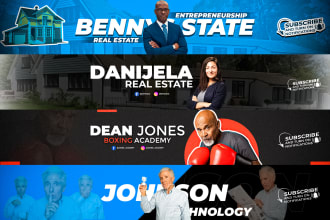 design stunning youtube banner or cover