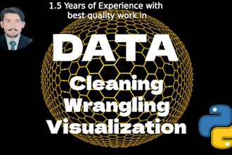 do data wrangling, data analysis, and data visualization using python