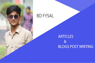 do write blog posts and articles