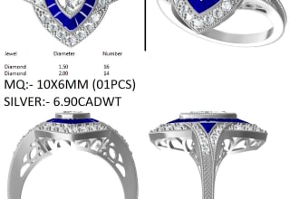art deco jewelry 3d modeling