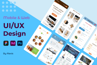 do UI UX web, app design, dashboard, wireframe, landing page,  prototype